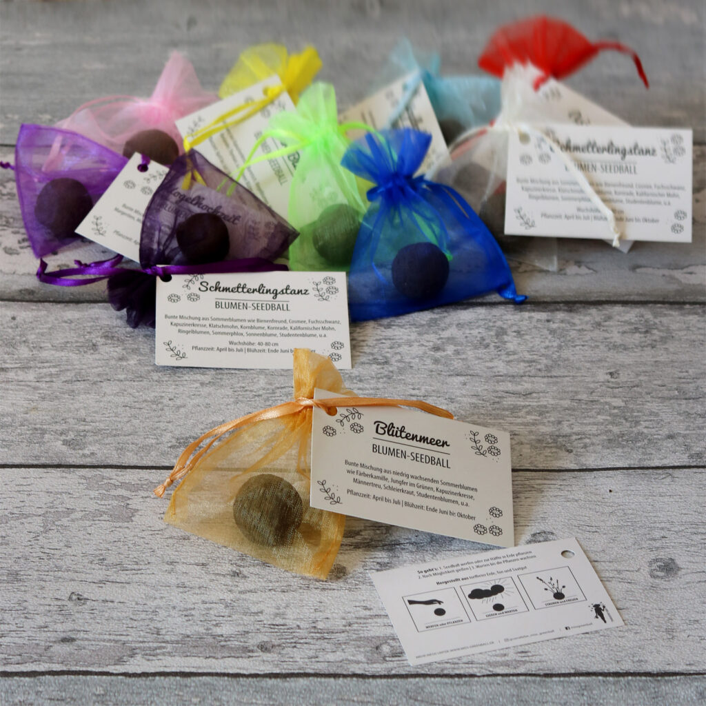Mini-Seifen-Set 24 Stück – Vegan, SLS-frei, In Organzabeuteln, Bunte Regenbogenfarben, Geschenkidee