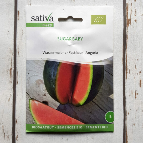 Wassermelone SUGAR BABY - 1 Tüte Bio-Saatgut von Sativa
