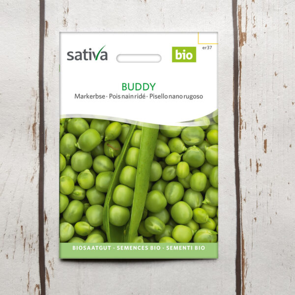 Markerbse BUDDY Bio-Saatgut von Sativa