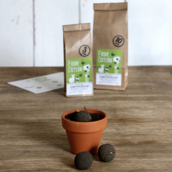 Oster-Edition 'Schmetterlingstanz' Seedballs "Frohe Ostern" – Bild 4