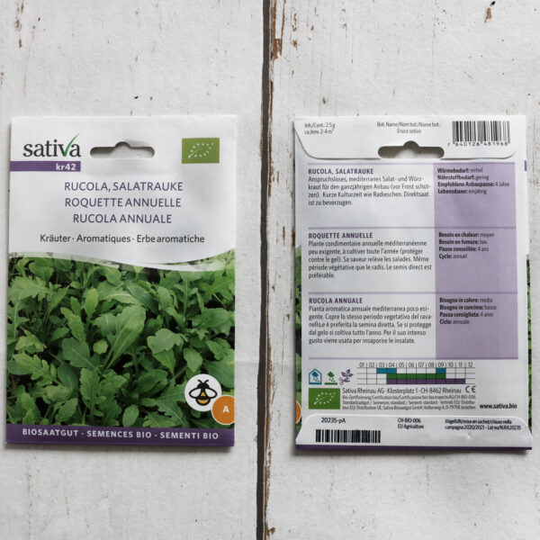 Rucola Bio-Saatgut von Sativa