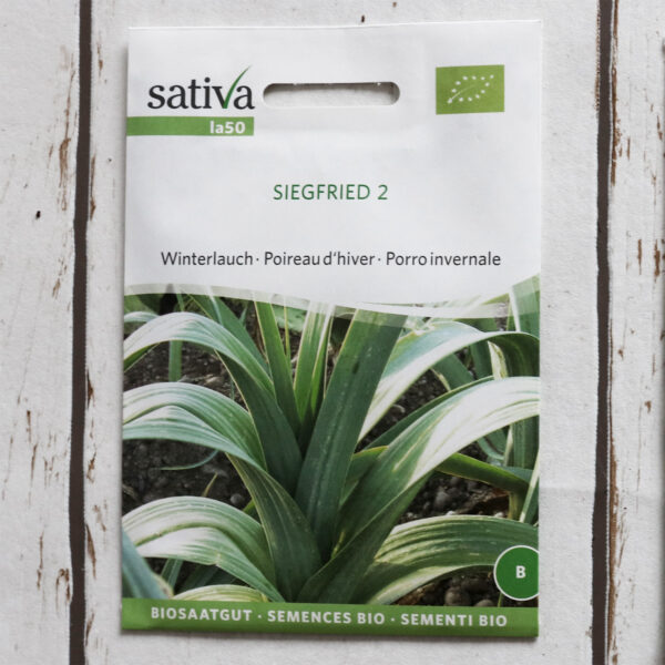 Winterlauch Siegfried 2 Bio-Saatgut von Sativa