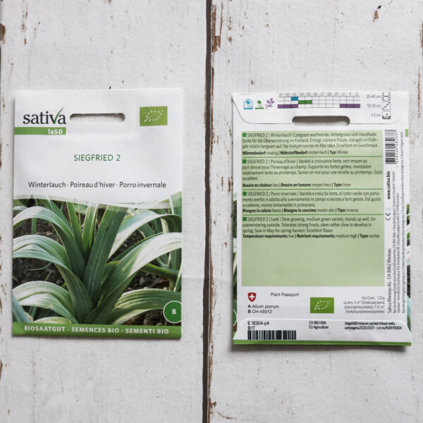 Winterlauch Siegfried 2 Bio-Saatgut von Sativa