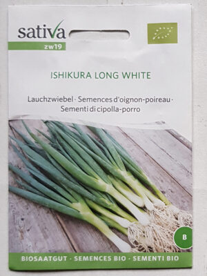 Lauchzwiebel ISHIKURA LONG WHITE Bio-Saatgut von Sativa