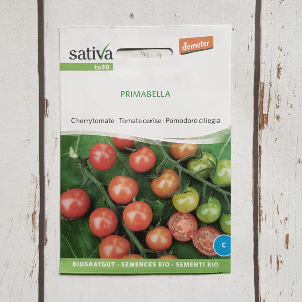 Tomate PRIMABELLA Bio-Saatgut von Sativa Cherrytomate