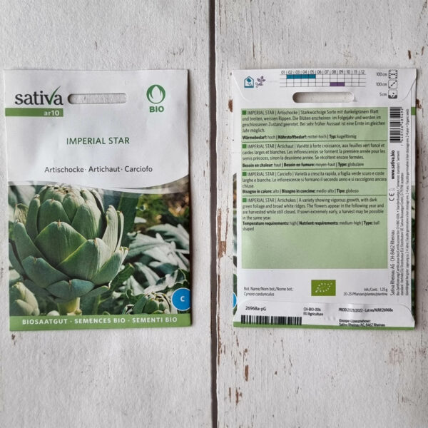 Bio-Saatgut Artischocke Imperial Star Sativa bei MISS GREENBALL