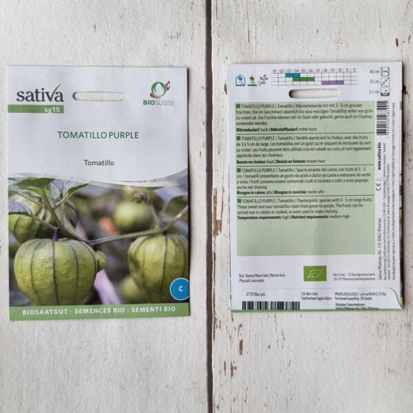 Bio-Saatgut Tomatillo PurpleSativa bei MISS GREENBALL