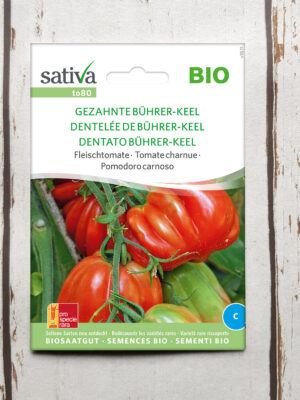 Fleischtomate GEZAHNTE BÜHRER-KEEL Bio-Saatgut von Sativa