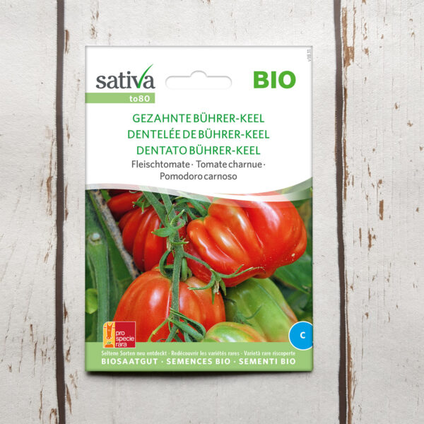 Fleischtomate GEZAHNTE BÜHRER-KEEL Bio-Saatgut von Sativa